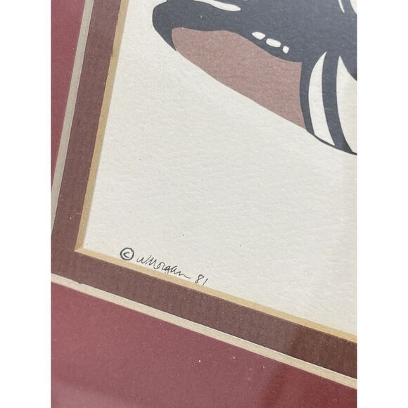 Framed Vintage Waterfowl Bird Prints Ducks And Cranes One Signed W Morgan - Picture 4 of 9